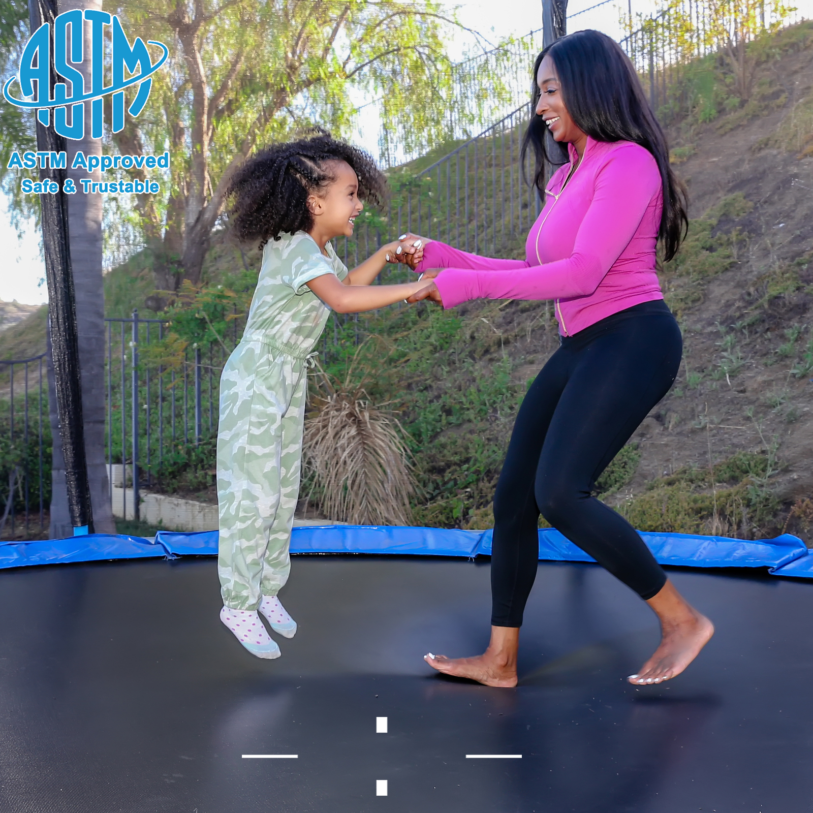 8/10/12/14/15/16FT Outdoor Trampoline Bounce Combo W/Safety Closure Net Ladder - Picture 48 of 58