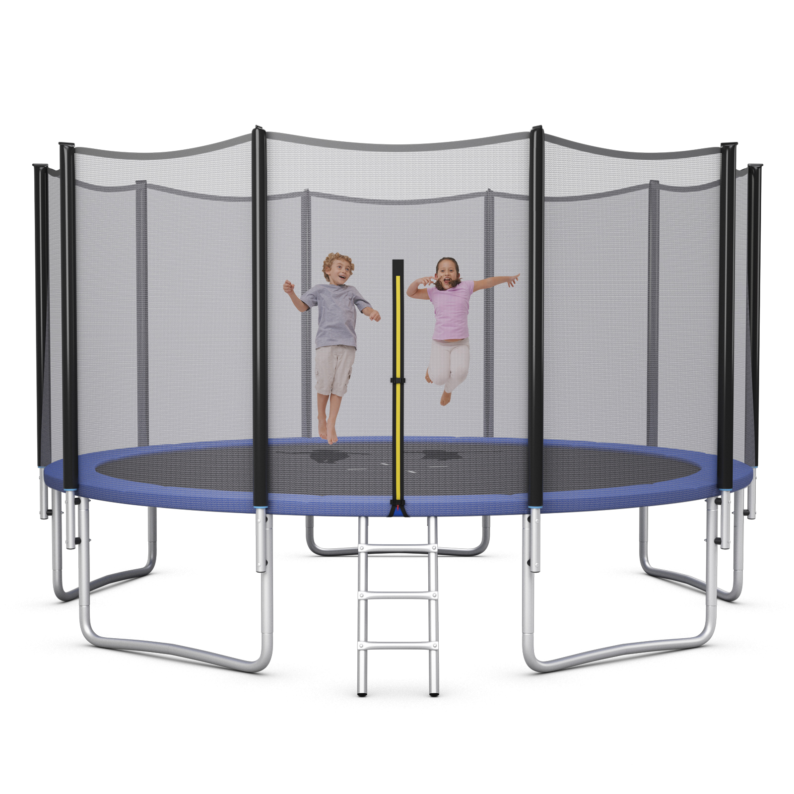8/10/12/14/15/16FT Outdoor Trampoline Bounce Combo W/Safety Closure Net Ladder - Picture 24 of 58