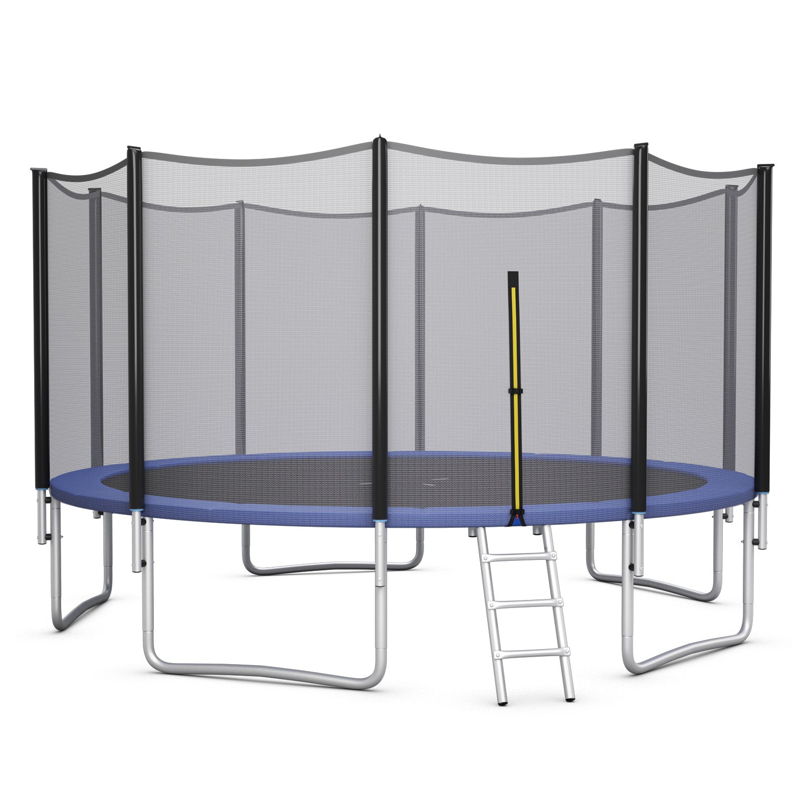 8/10/12/14/15/16FT Outdoor Trampoline Bounce Combo W/Safety Closure Net Ladder - Picture 34 of 58