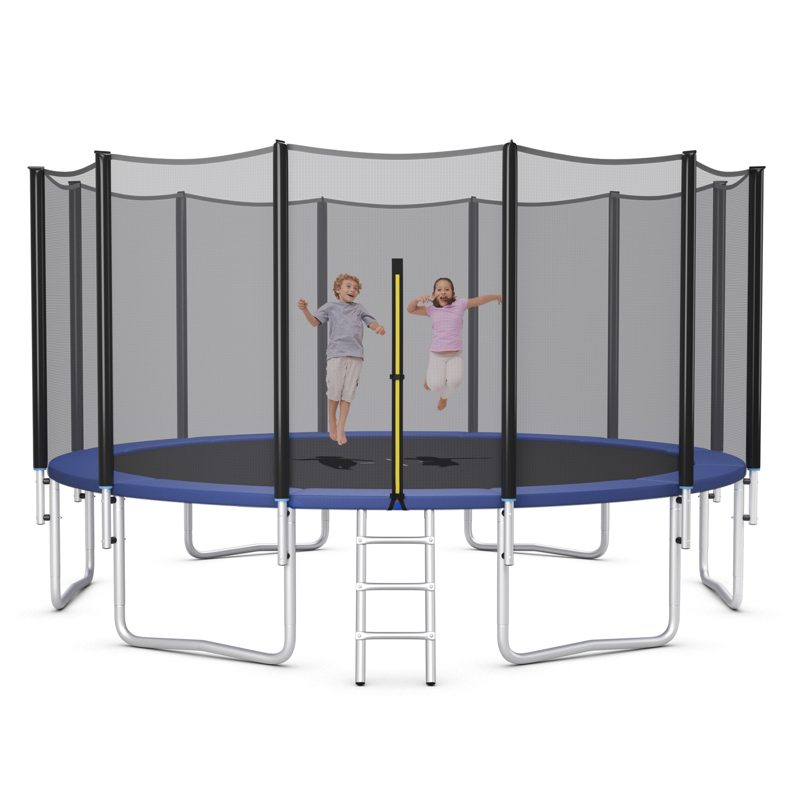 8/10/12/14/15/16FT Outdoor Trampoline Bounce Combo W/Safety Closure Net Ladder - Picture 35 of 58