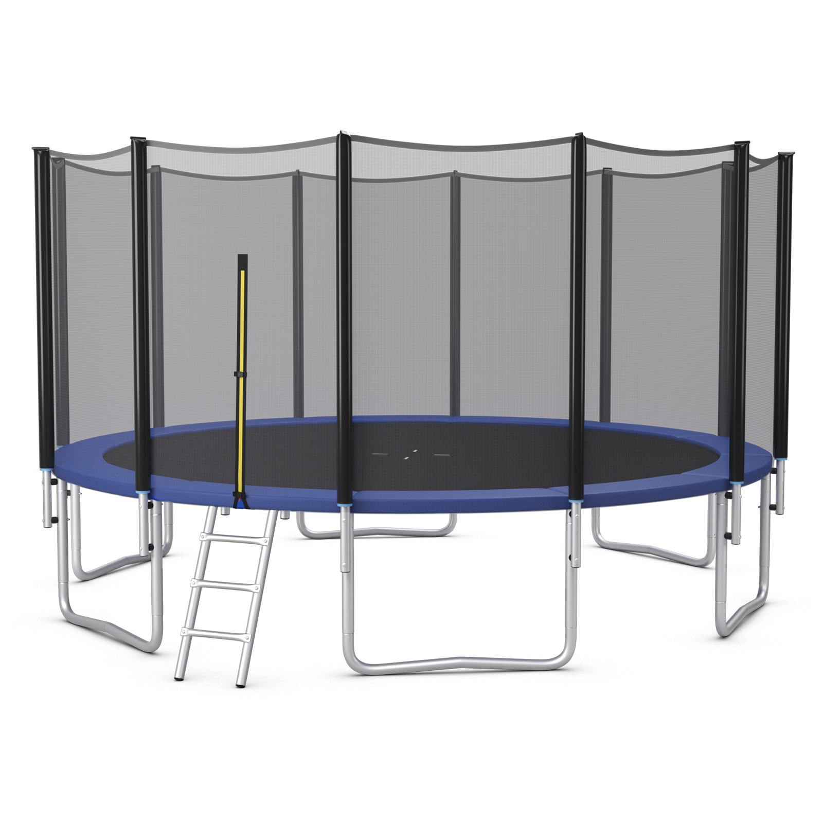 8/10/12/14/15/16FT Outdoor Trampoline Bounce Combo W/Safety Closure Net Ladder - Picture 46 of 58