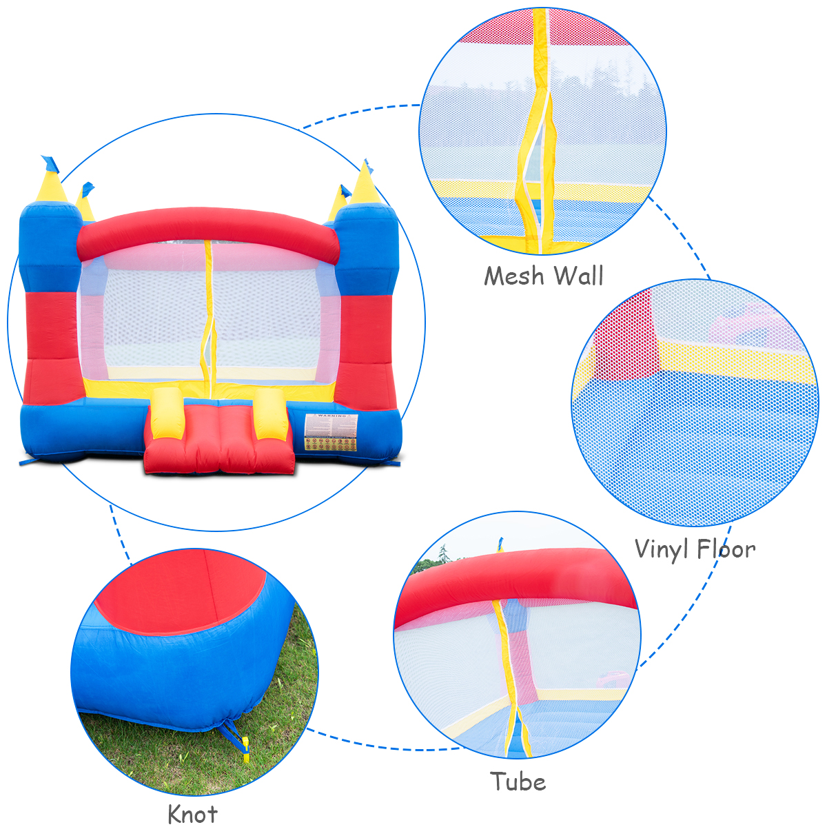 Bounce House Magic Castle Inflatable Bouncer Kids Jumper Slide With
