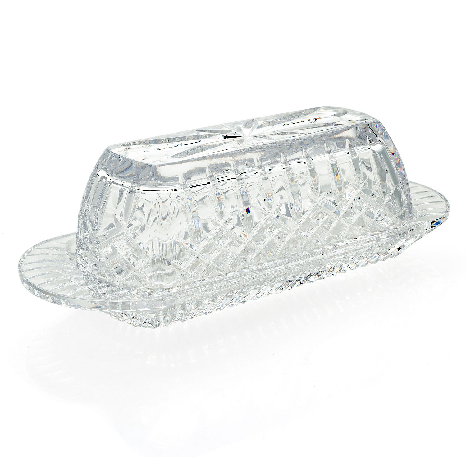 Waterford Crystal Araglin 8 Covered Butter Dish eBay