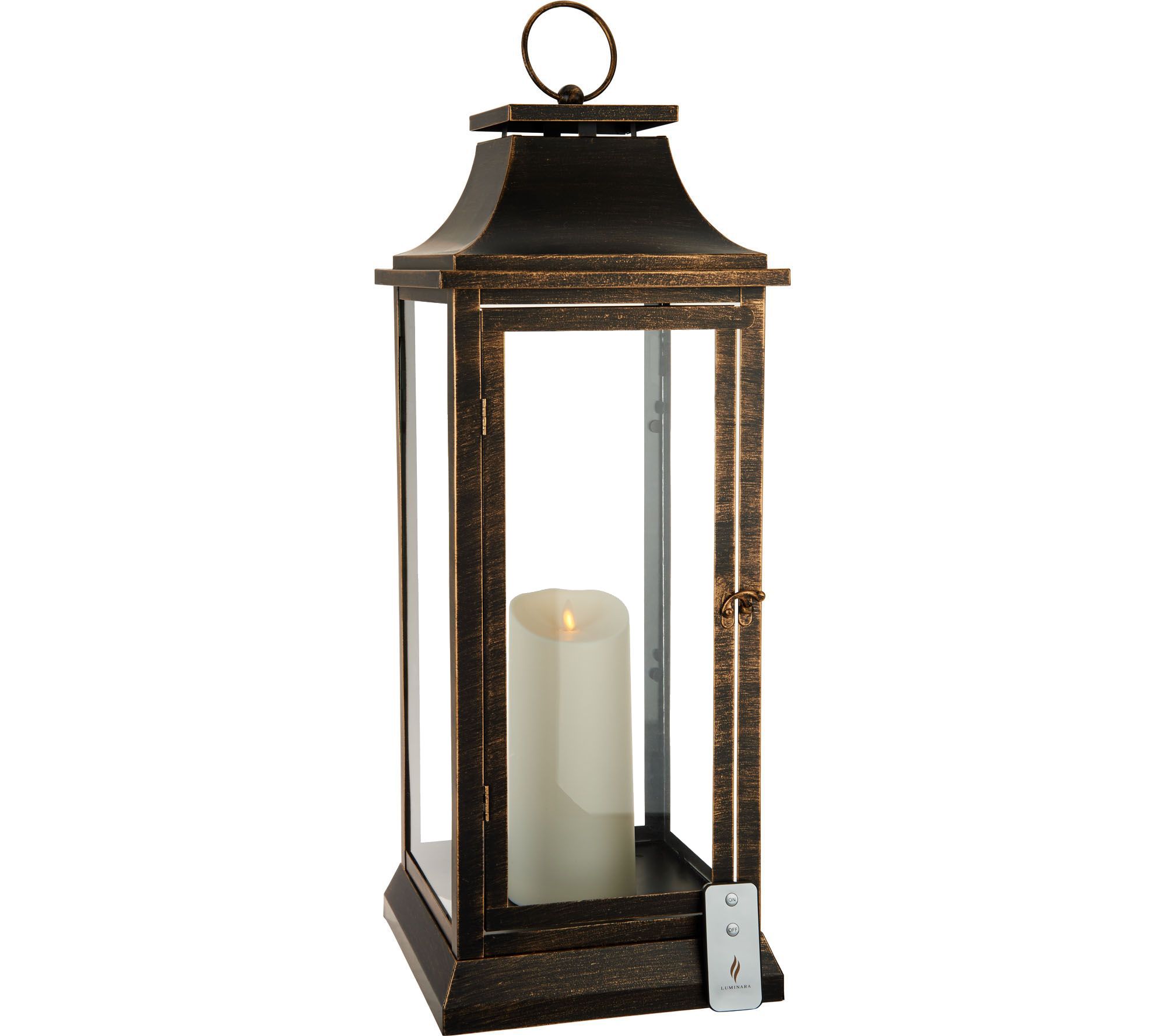 Luminara 25in Heritage 2.0 Lantern with Remote Bronze eBay