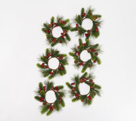 candle wreath ring christmas