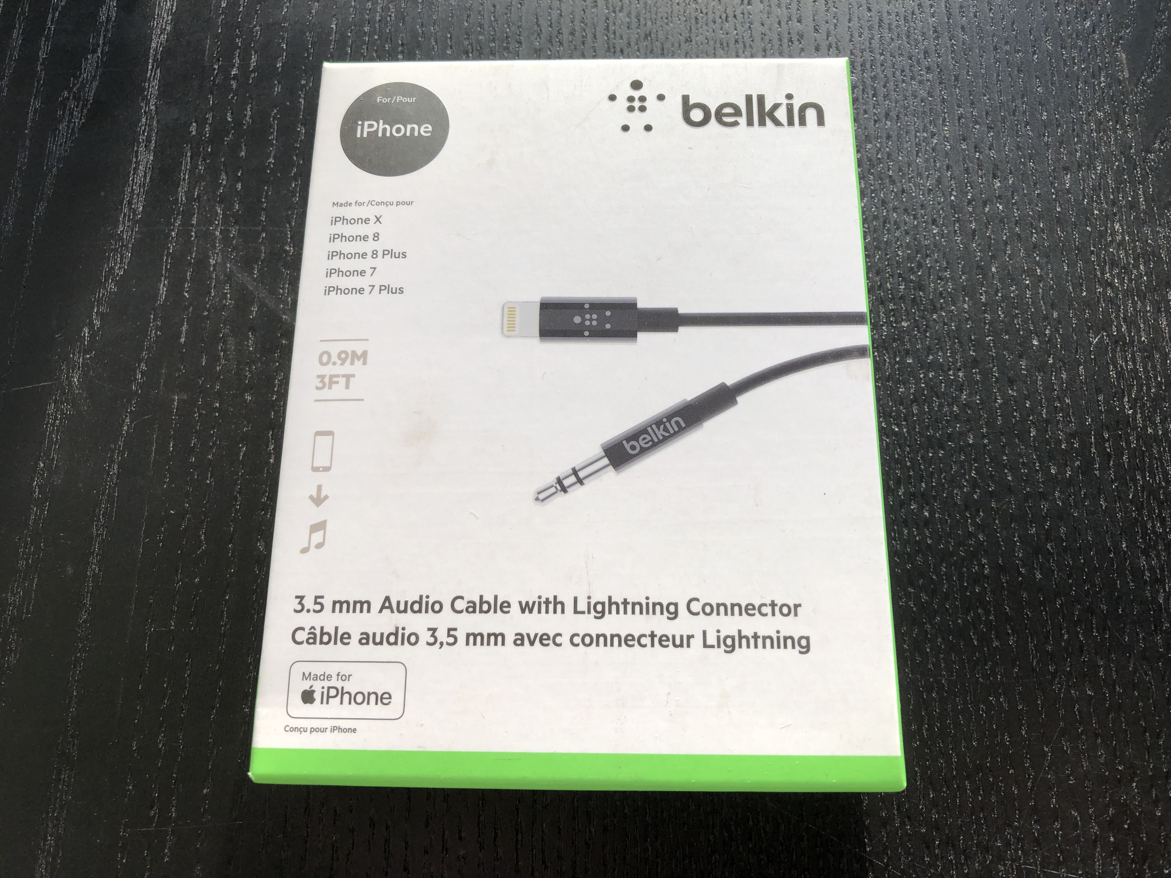 Belkin 3.5mm Audio Cable with Lightning Connector eBay