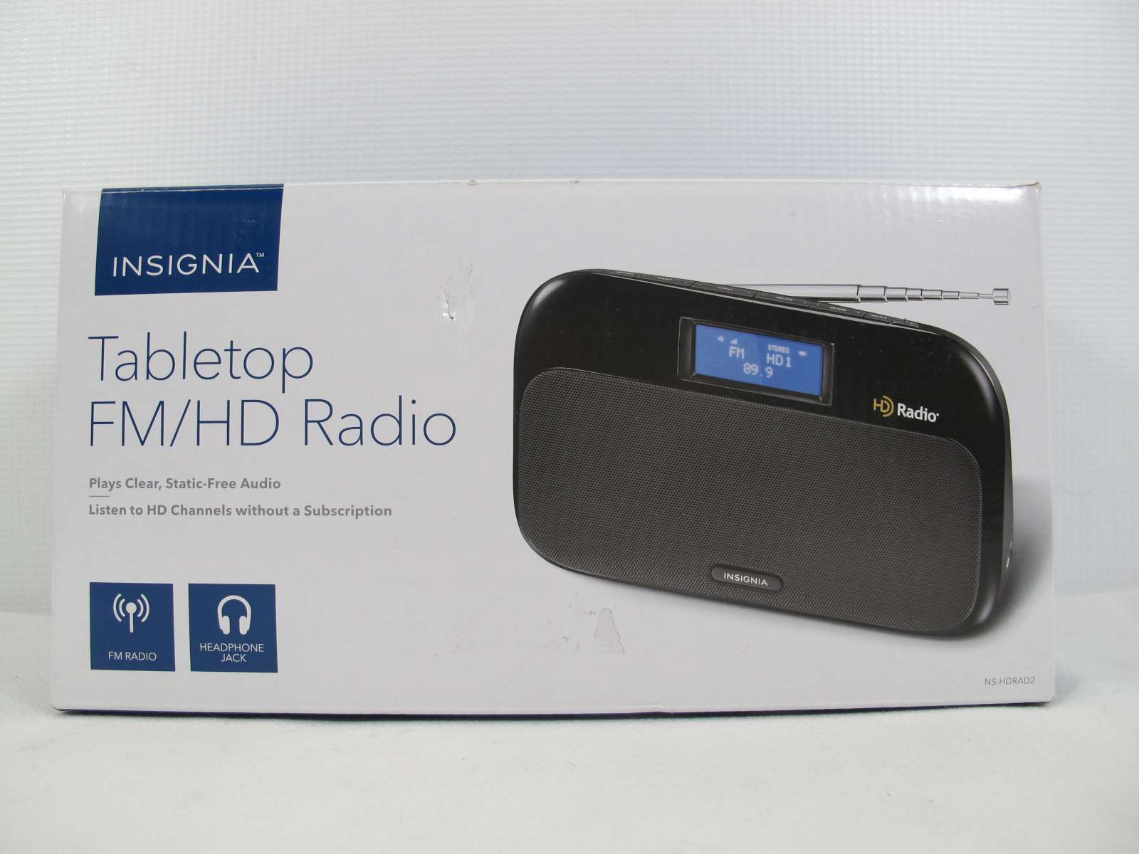 Insignia Tabletop HD Radio Portable FM HD RBDS NSHDRAD2 600603198649