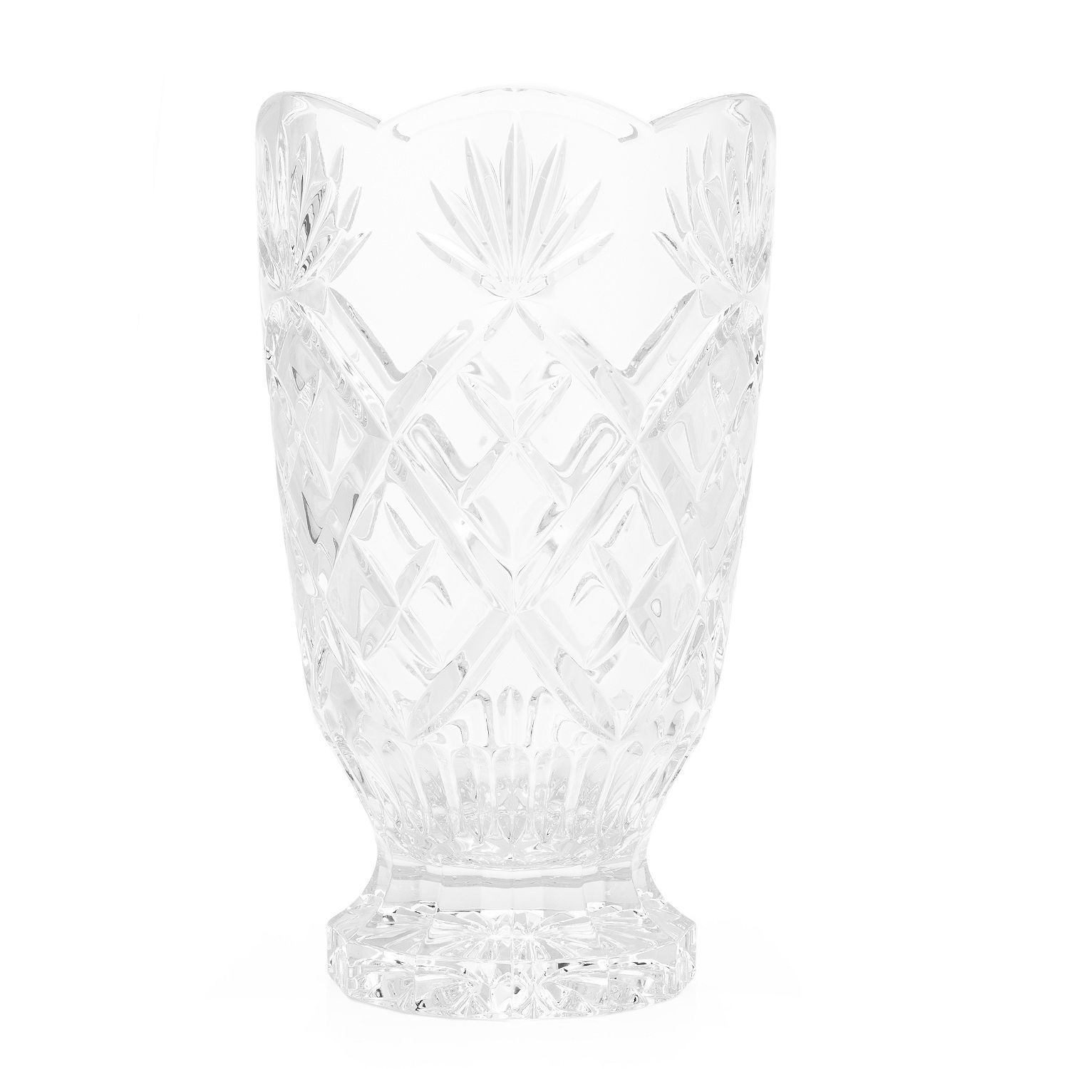 Waterford Crystal Pearce Choice of 10" Scalloped Edge Footed Vase eBay