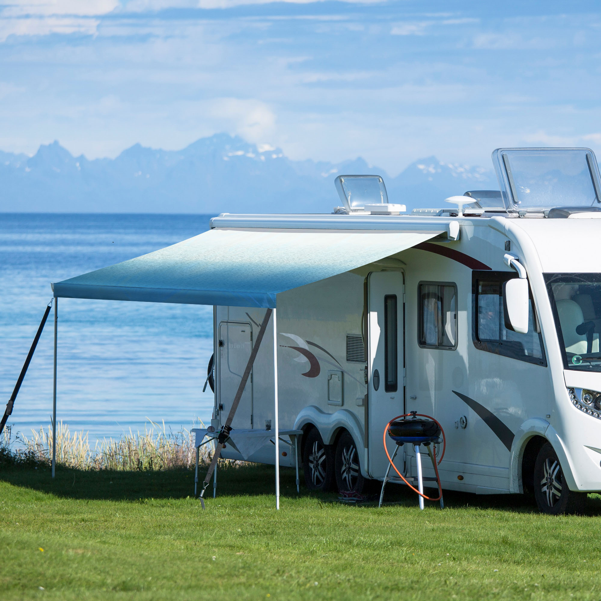 RV Awning Fabric Replacement 12FT (Fabric 11' 2"), Heavy...