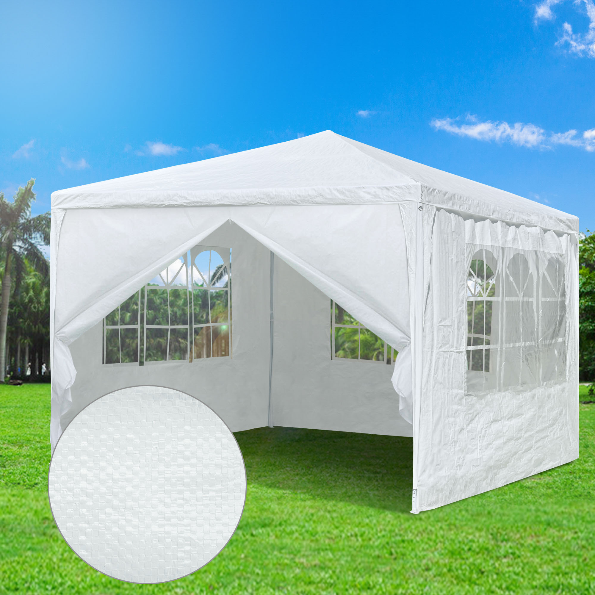 10'x10' 10'x20' Outdoor Wedding Party Canopy Tent Pavilion Cater Event Sun Shade - Picture 15 of 25