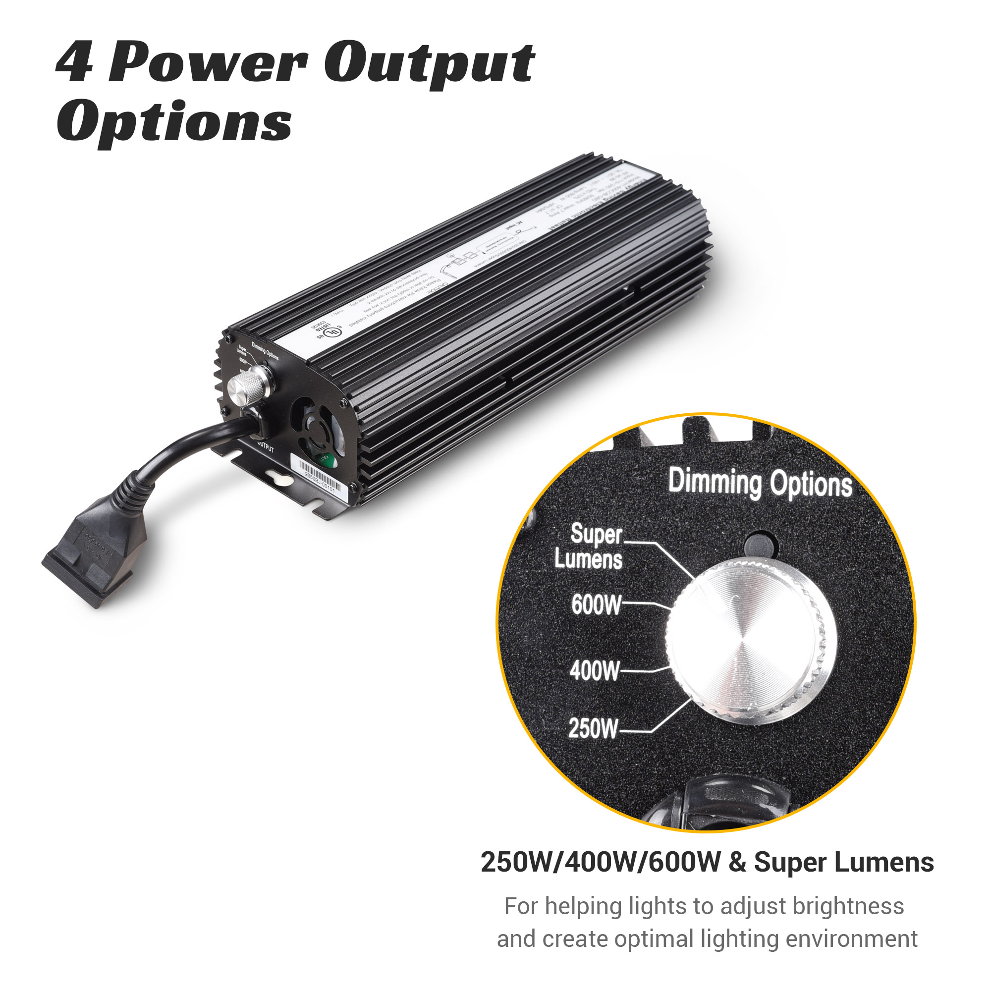 Horticulture 250w 400w 600w 1000 Watt MH HPS Digital Dimmable Grow Light Ballast eBay