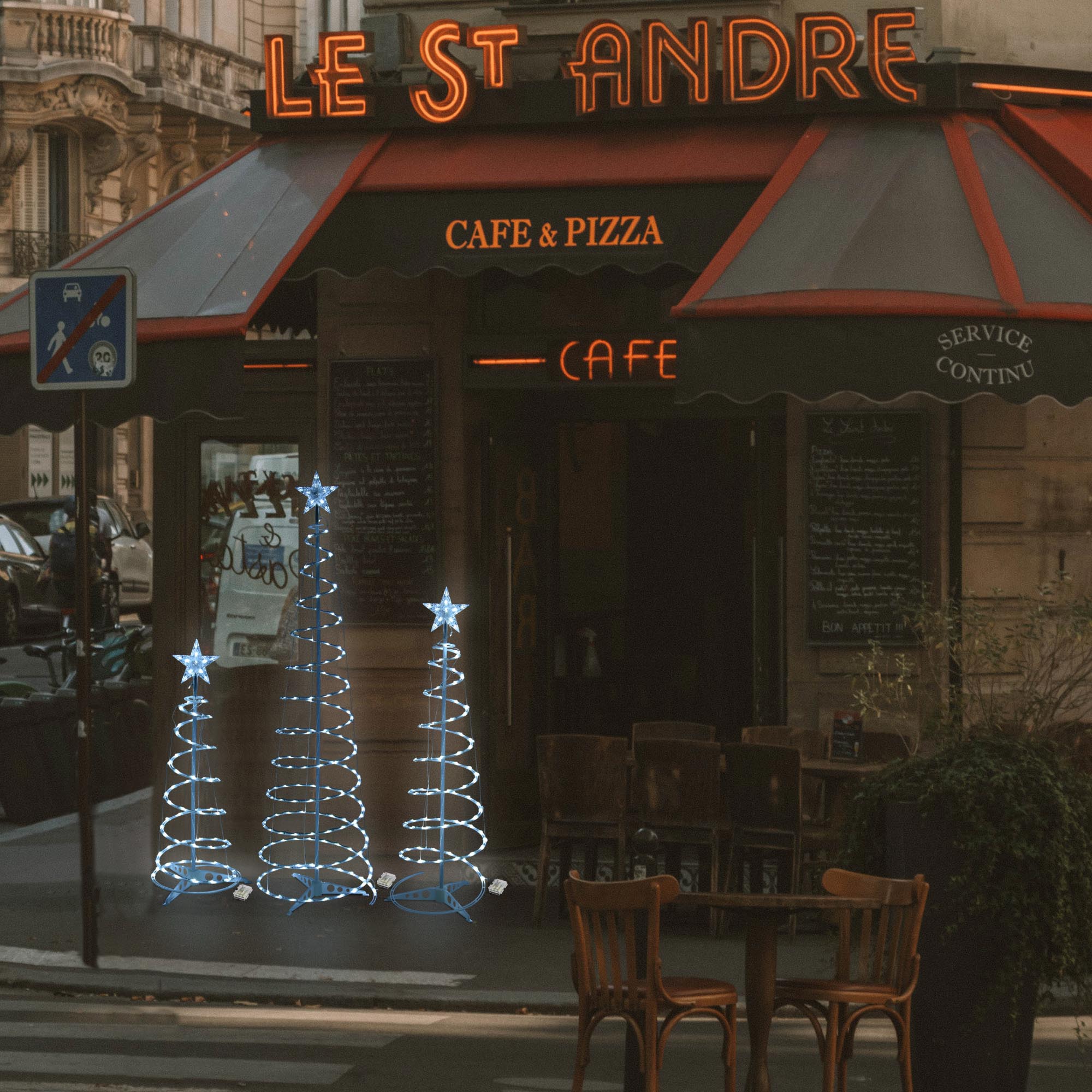 Yescom Luminoso Spirale Albero di Natale Luce Giardino Esterno Decorazione Festa - Foto 7 di 45