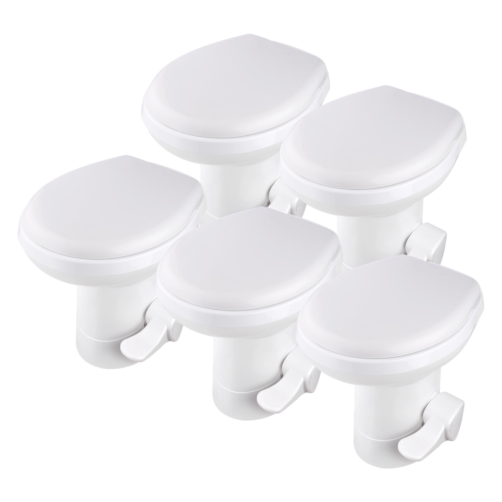 Gravity Flush Toilet RV Toilet Foot Pedal 20" Seating Height