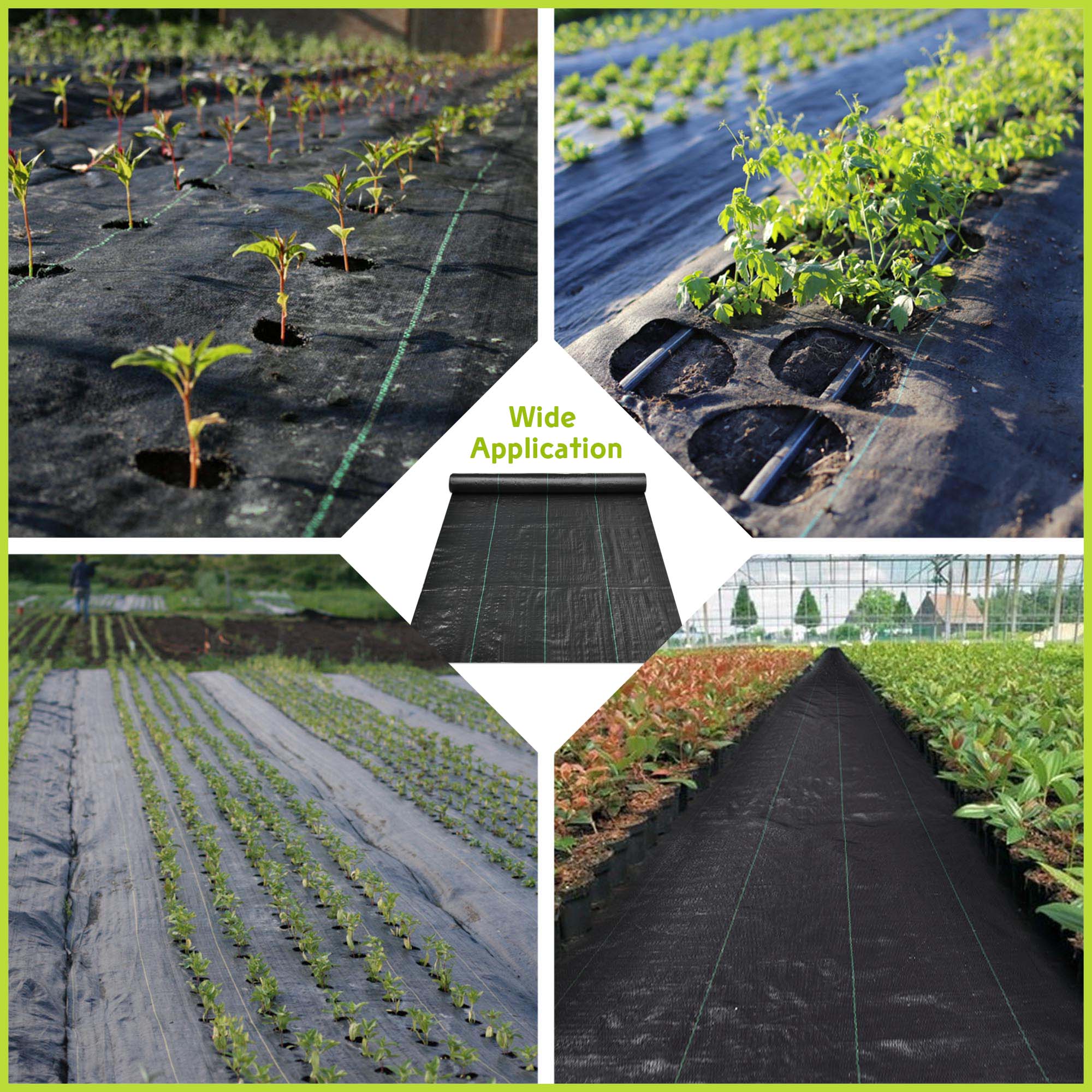 Yescom Weed Control Fabric Landscape Heavy Duty Woven Barrier Ground Cover - Picture 48 of 49