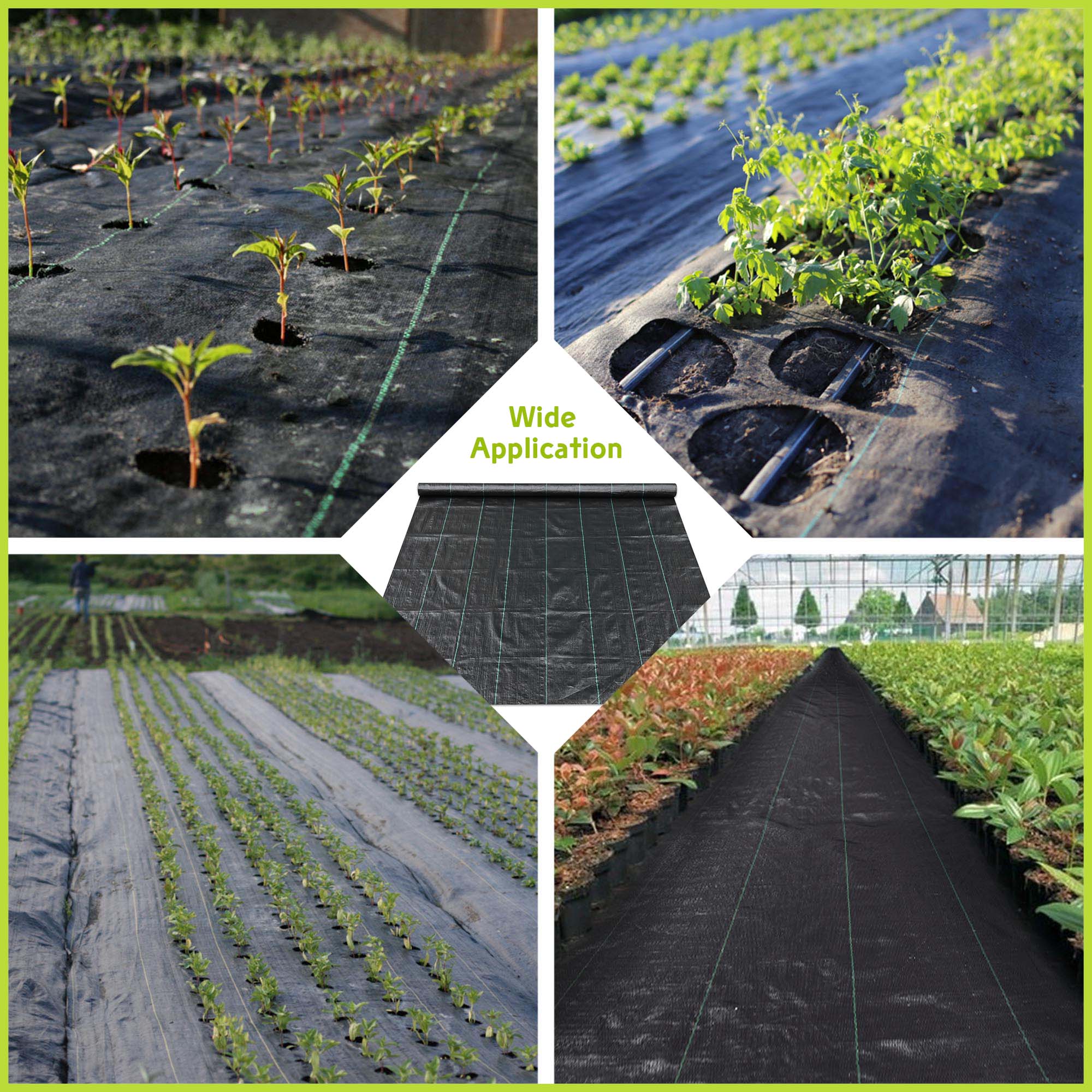 Yescom Weed Control Fabric Landscape Heavy Duty Woven Barrier Ground Cover - Picture 43 of 49
