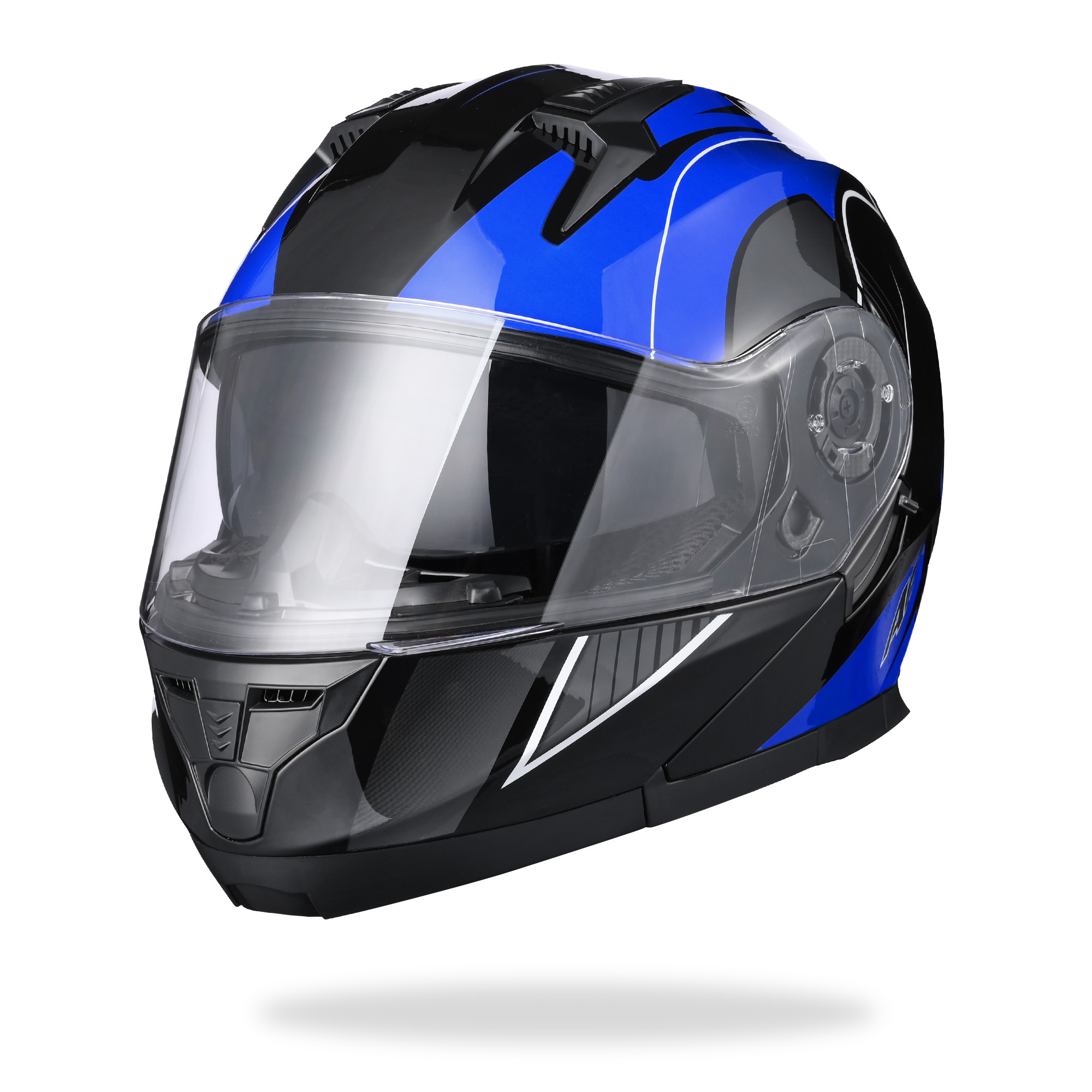 AHR Modular Motorcycle Flip Up Helmet Full Face Dual Visor DOT