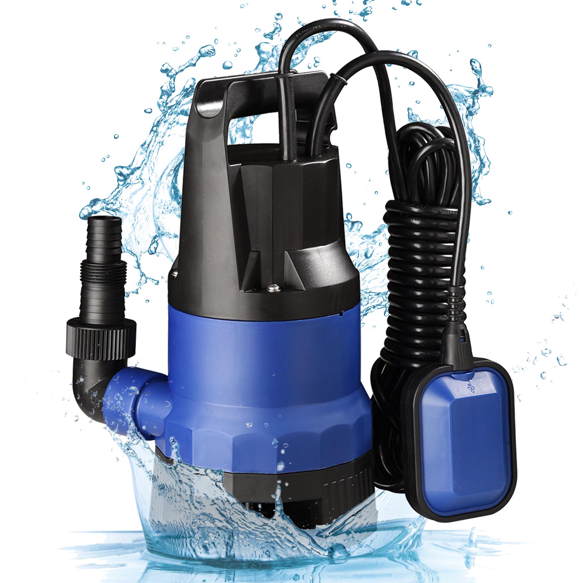 Tauchpumpe Schmutzwasserpumpe Hochwasser Teich Pool Ablauf Brunnen 400W/550W/750W - Bild 11 von 20