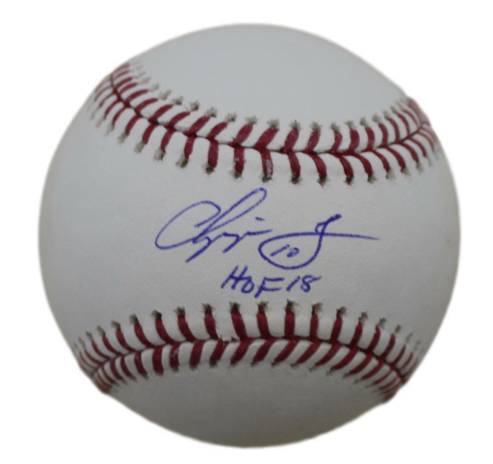 chipper jones autographed baseball