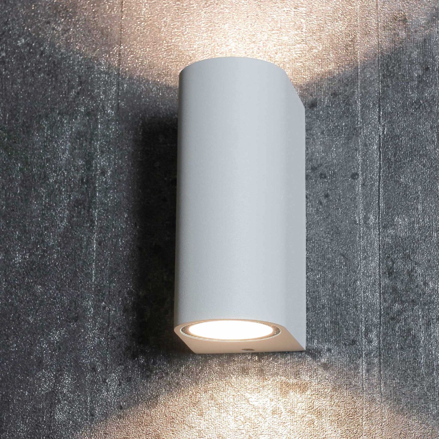 Weiße Außenwandleuchte weiß 2xGU10 35W Außenleuchte Wandlampe Fassade