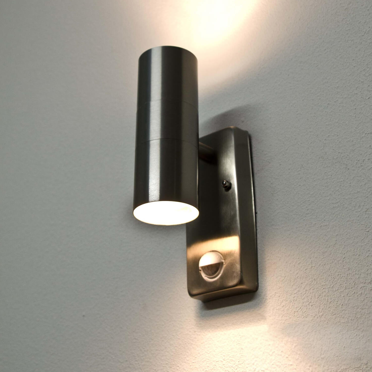 Edelstahl Außenleuchte mit Bewegungsmelder Außenwandleuchten Sensor