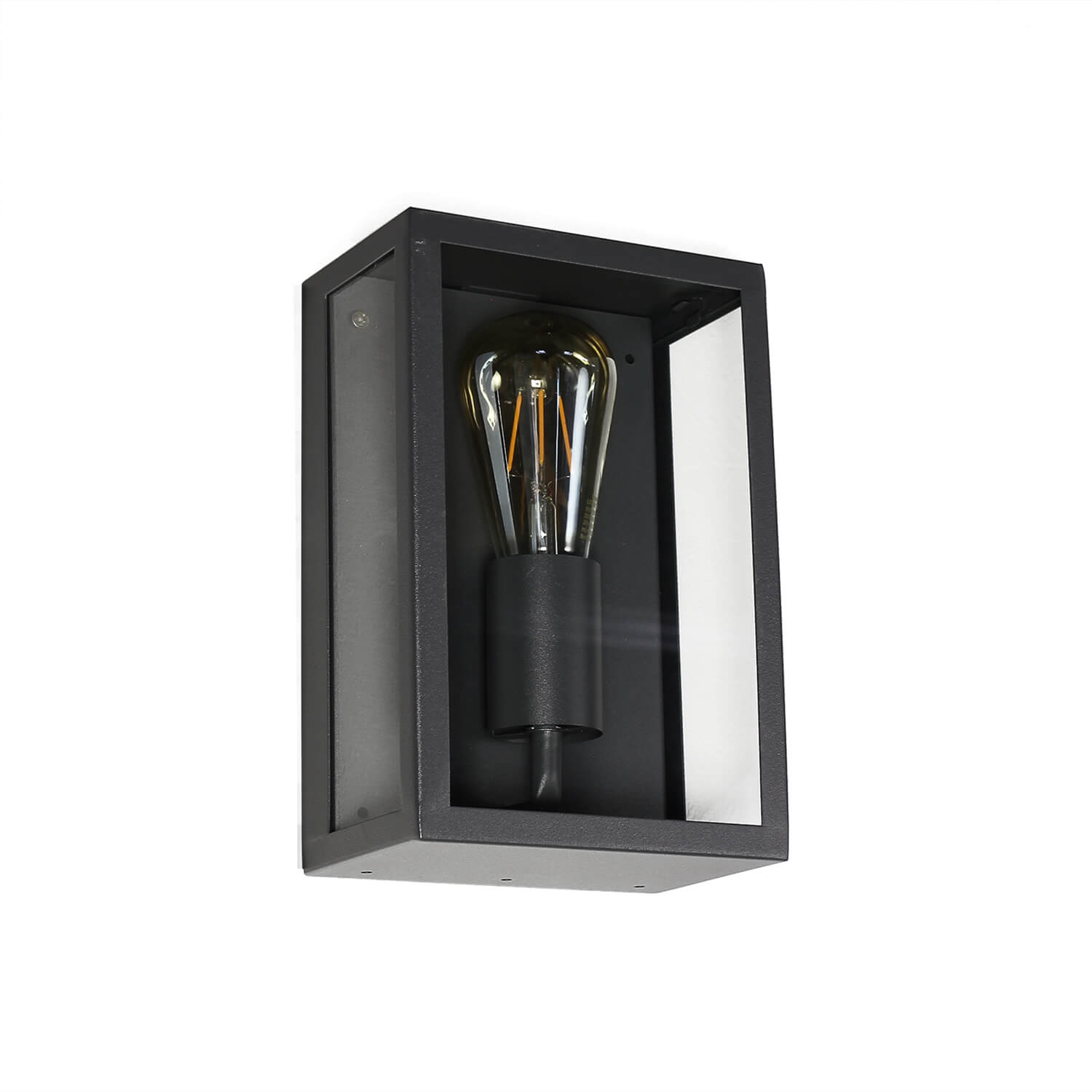 Außen Wandlampe Anthrazit eckig IP44 Vintage KASSEL Hauseingang