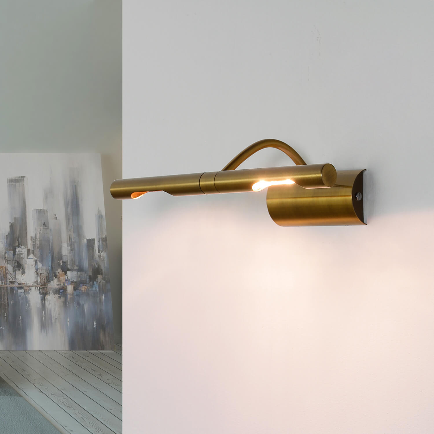Bilderleuchte in Bronze verstellbar 2x G9 Bilderlampe Wand Wohnzimmer