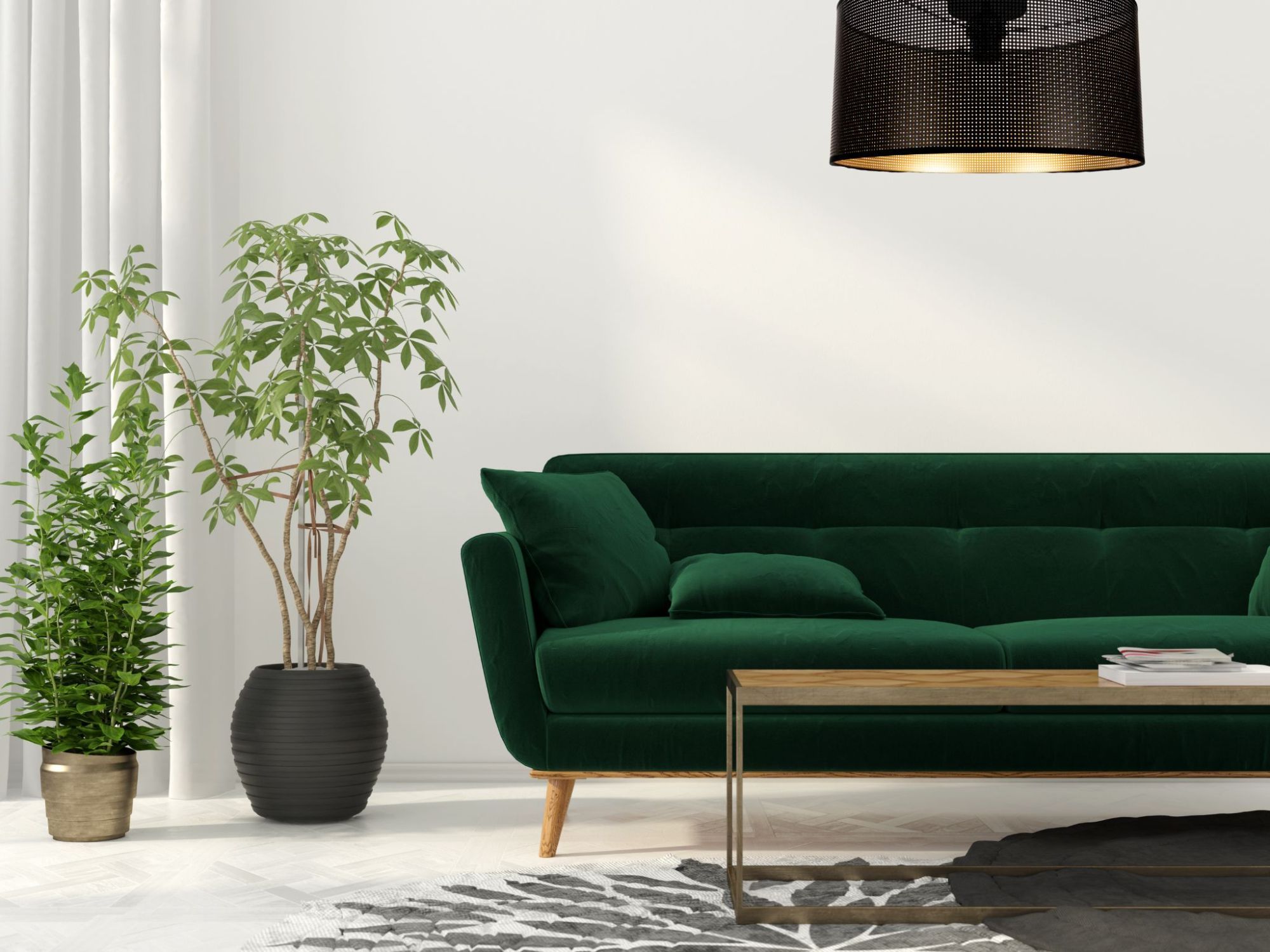 Deckenleuchte Cocina Desván Metal Negro Oro Ø40 CM E27 Elegante Lámpara de Techo - Imagen 4 de 6