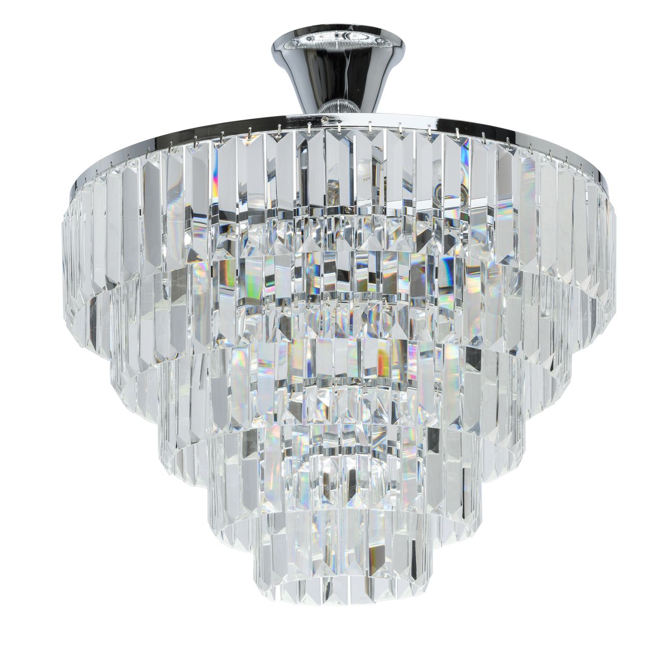 Deckenleuchte Kristall rund Wohnzimmer Jugendstil Art Déco Deckenlampe