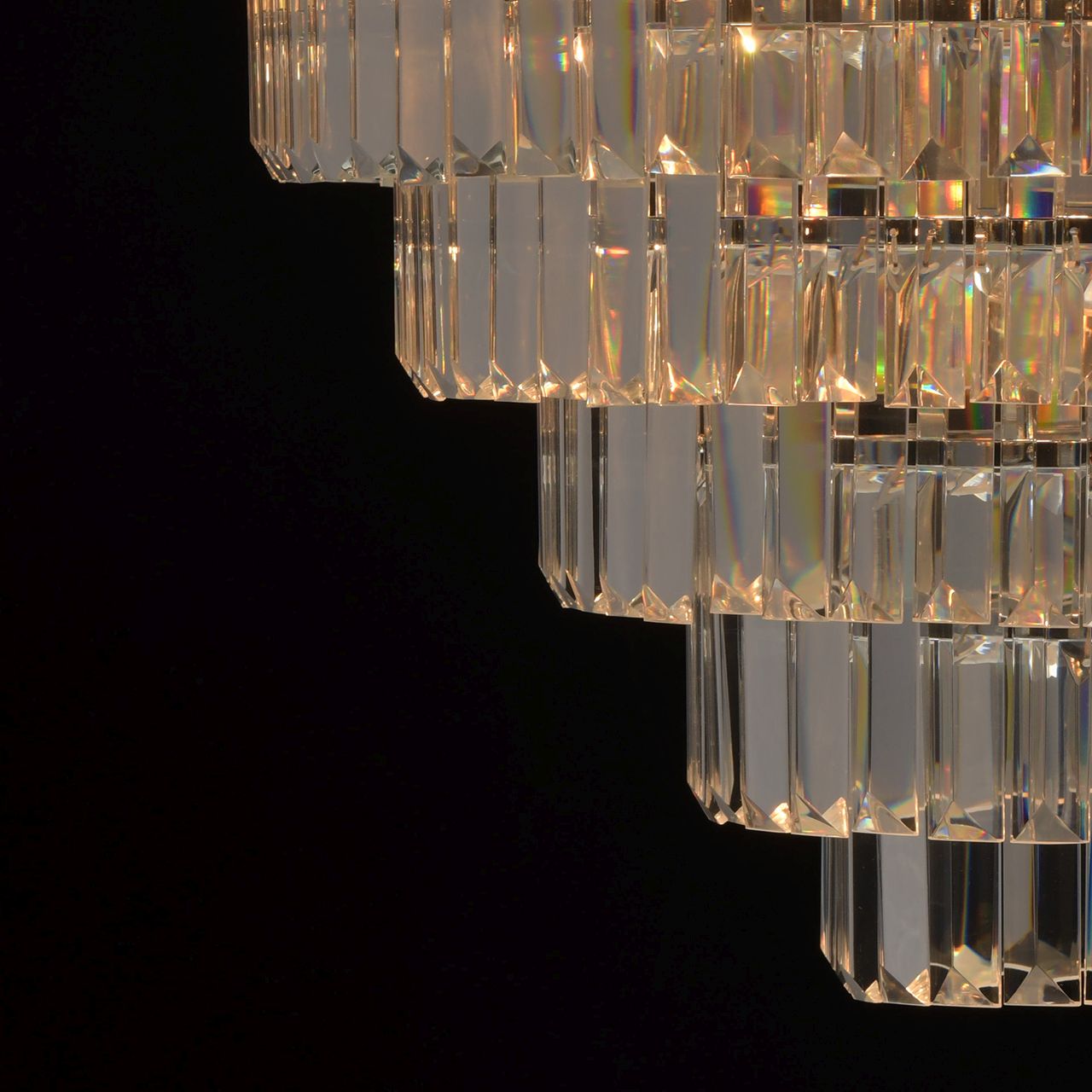 Deckenleuchte Kristall rund Wohnzimmer Jugendstil Art Déco Deckenlampe