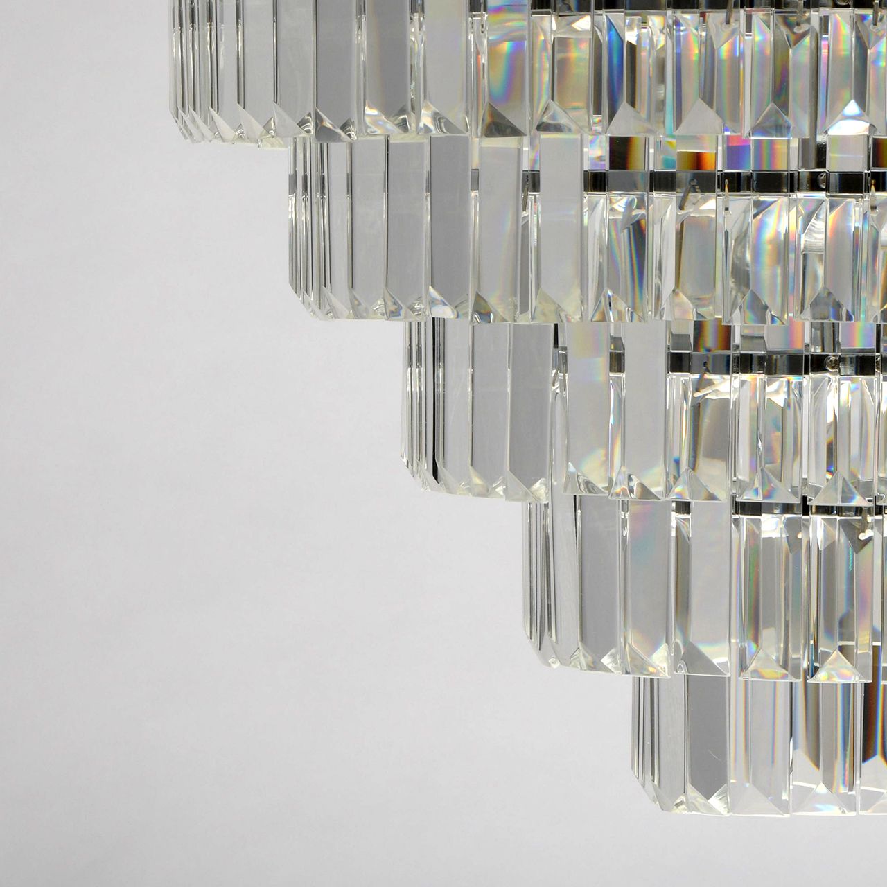 Deckenleuchte Kristall rund Wohnzimmer Jugendstil Art Déco Deckenlampe