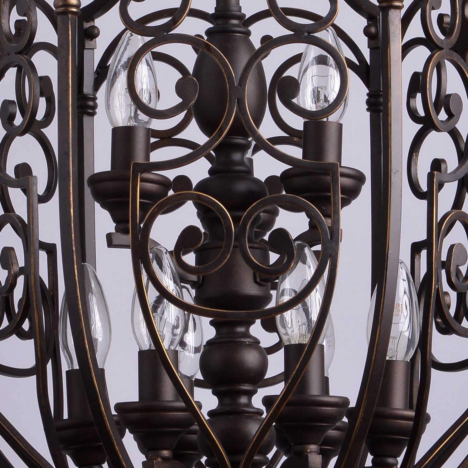 Rustikale Hängeleuchte THISBE aus Schmiedeeisen Antik Hängelampe Küche