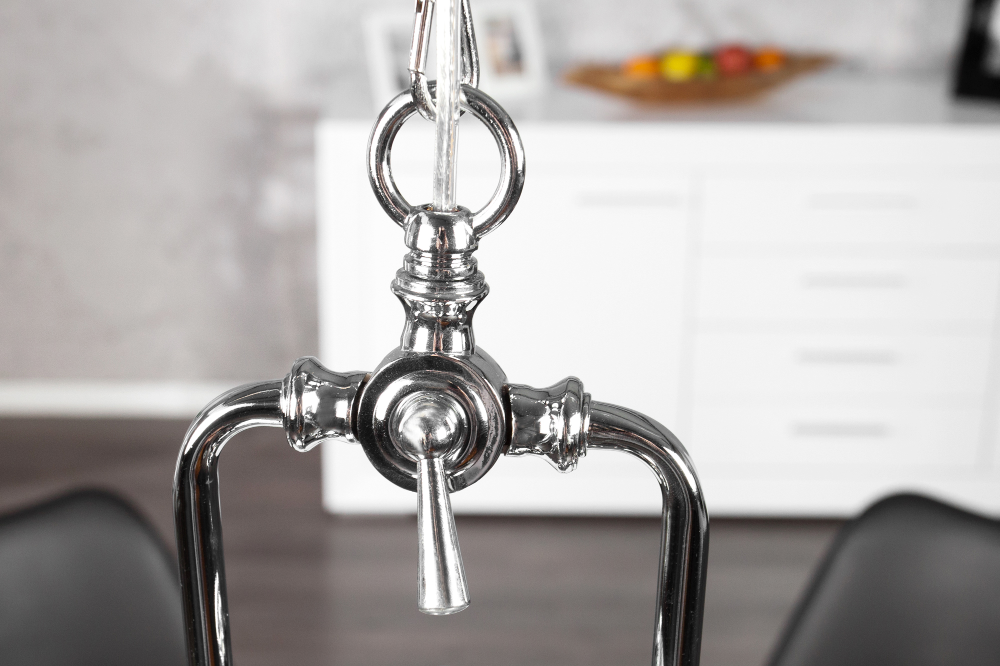 Hängelampe Ø45cm Industrie Chrom Esszimmer Esstisch | eBay