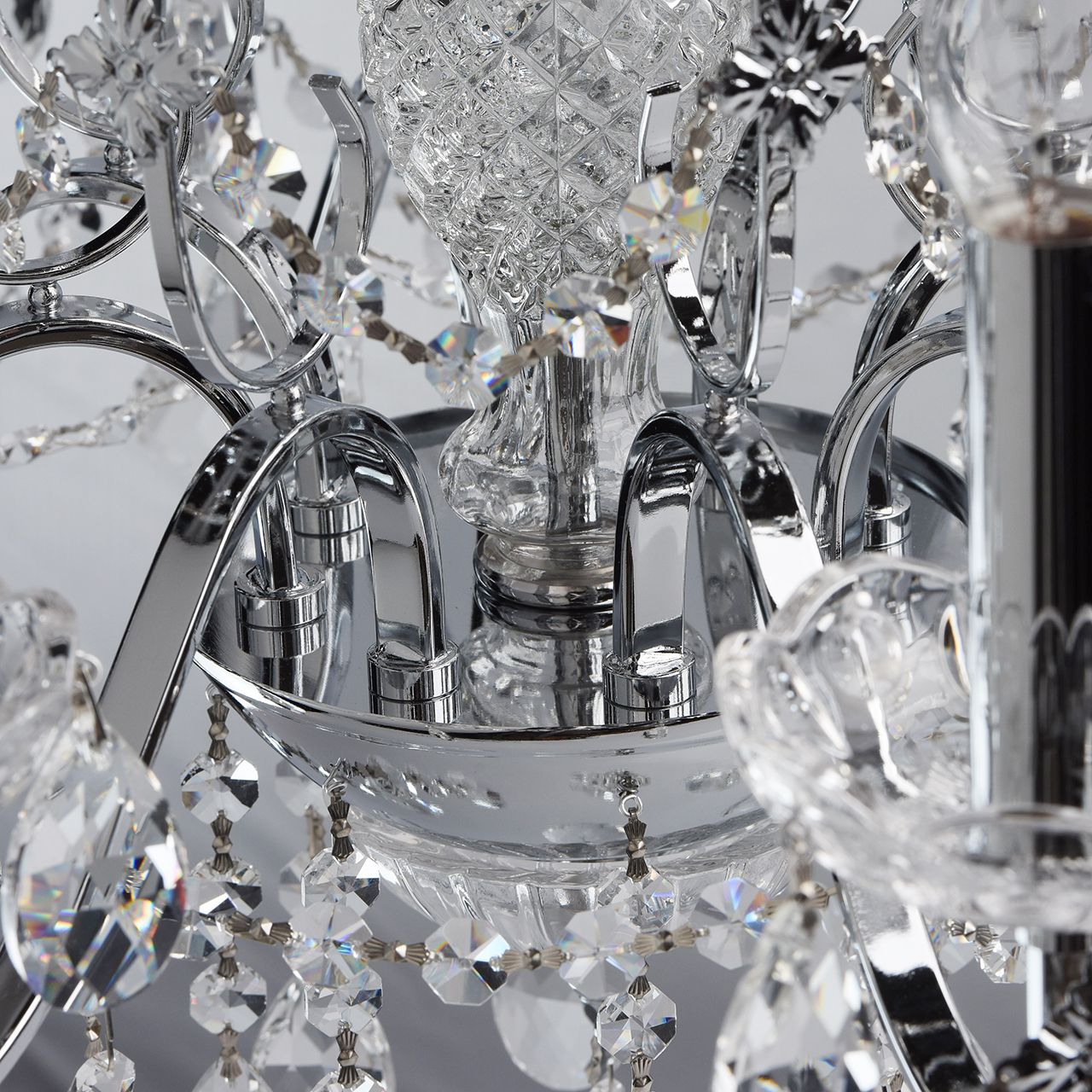 Venezianischer Kronleuchter YELTRIS Kristall Ø60cm 8x E14 Lüster