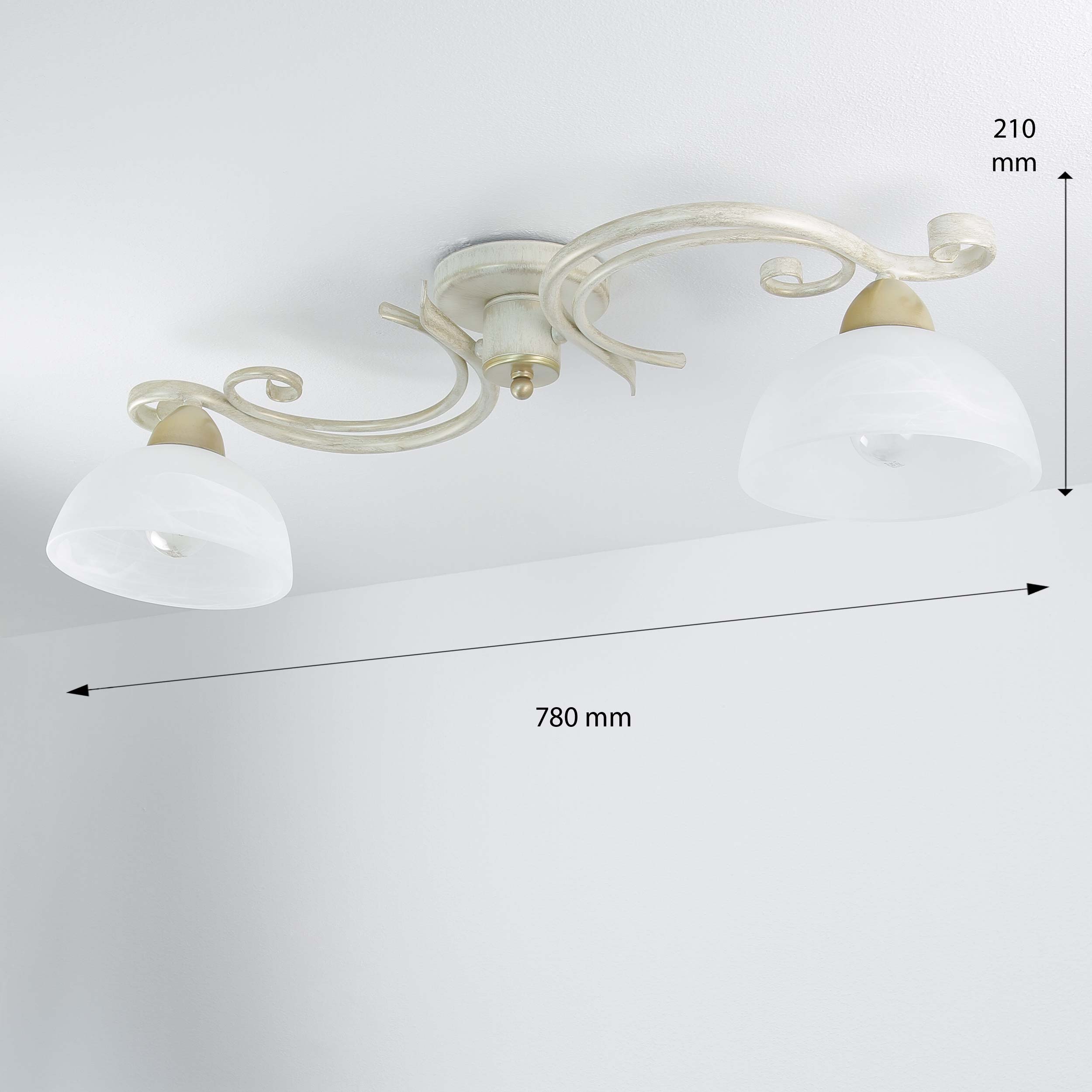 Deckenleuchte Shabby Chic E27 Landhaus Lampe Decke Deckenlampe rustikal