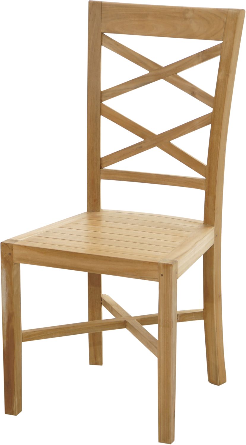 Premium Stuhl CHRIS Teak Holz rustikal Garten Terrasse Balkon | eBay