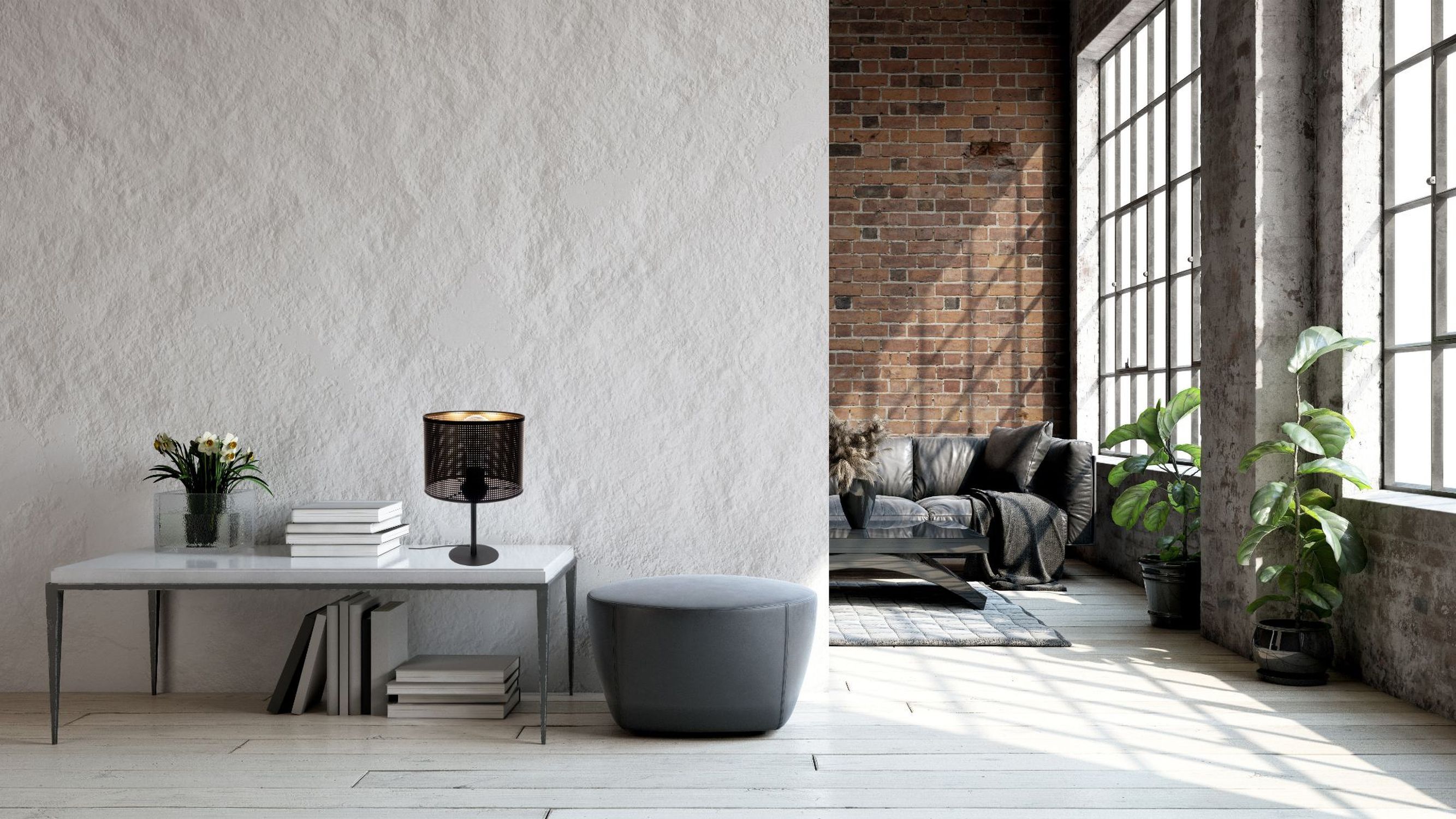 Tischleuchte Dormitorio Desván Metal Negro Oro E27 H:30 cm pequeñas - Imagen 8 de 9