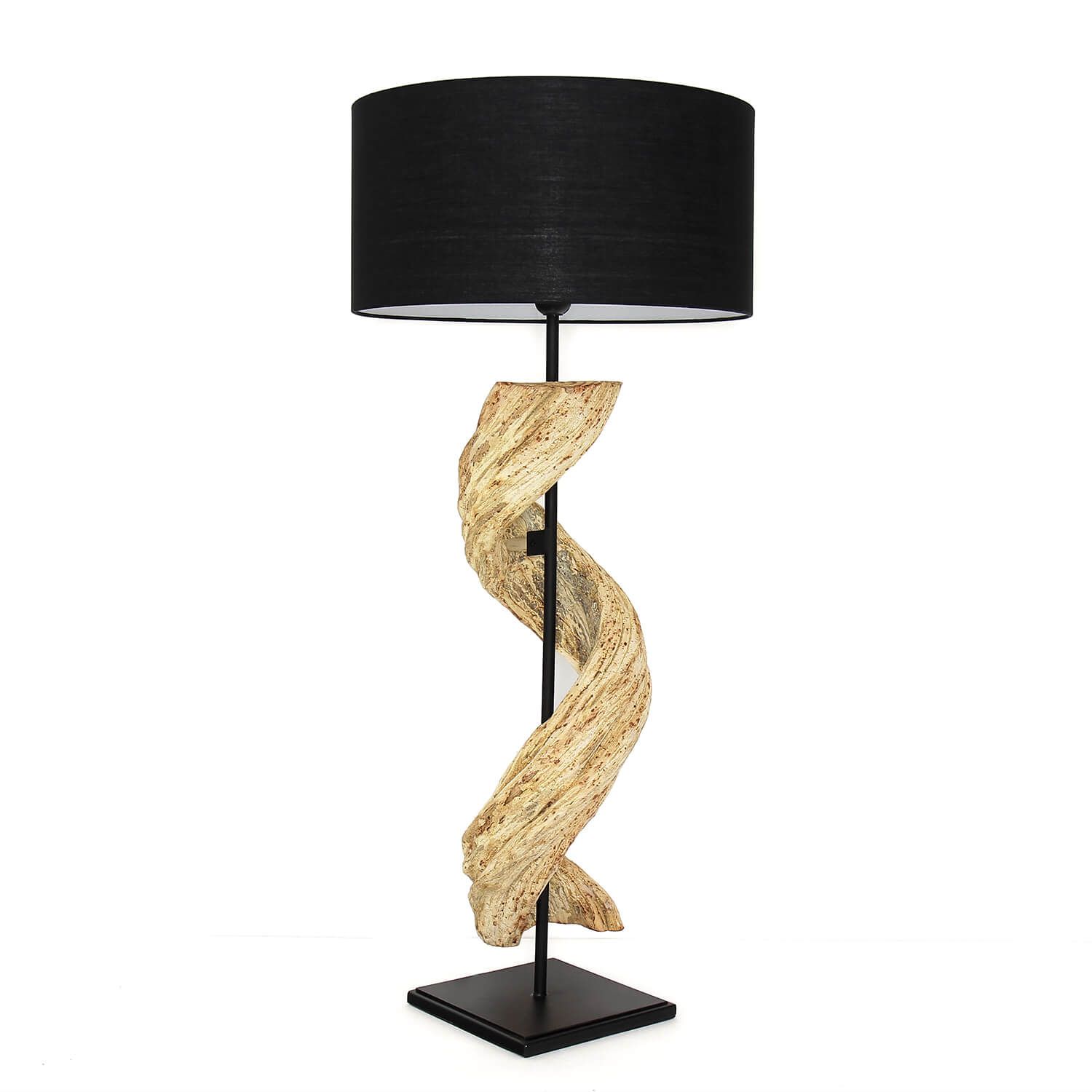 Treibholz Tischleuchte TRANG Handarbeit Schwemmholz Lampe