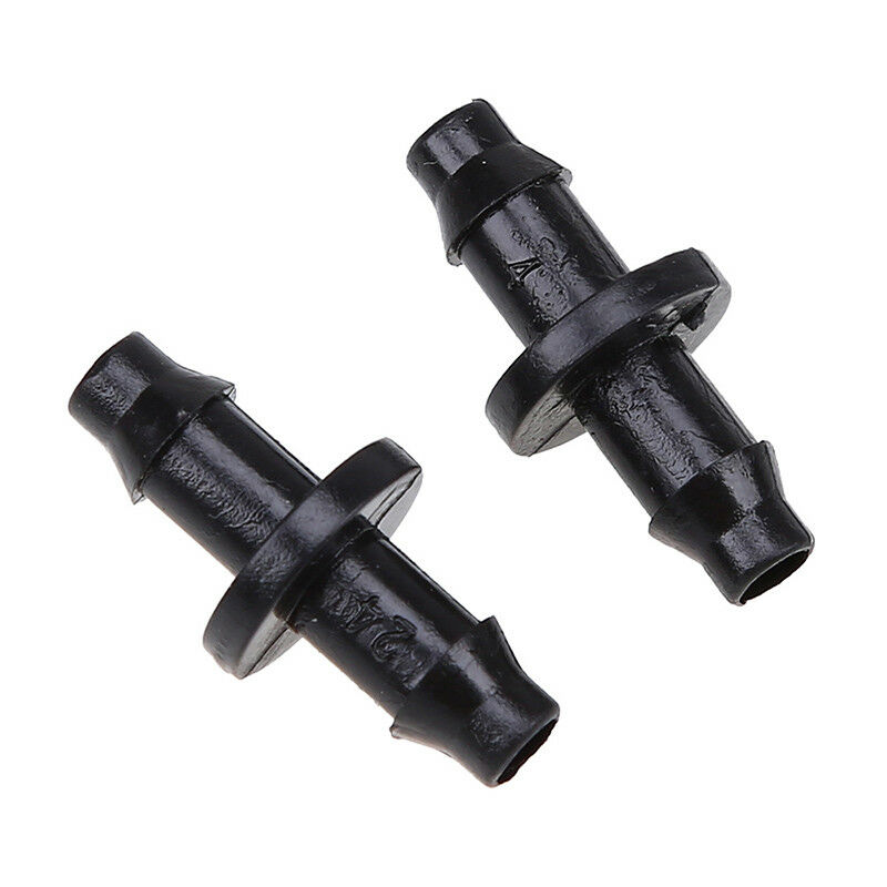 Garden Watering Drip Irrigation System Barb Connector Joint For 4//7mm Hose Black