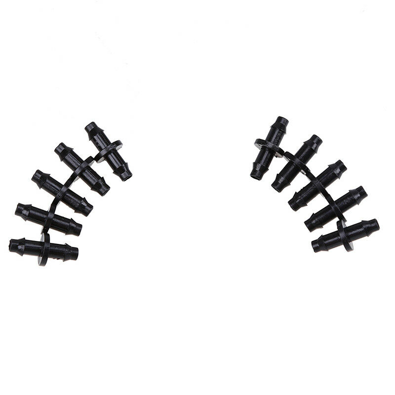 Garden Watering Drip Irrigation System Barb Connector Joint For 4//7mm Hose Black