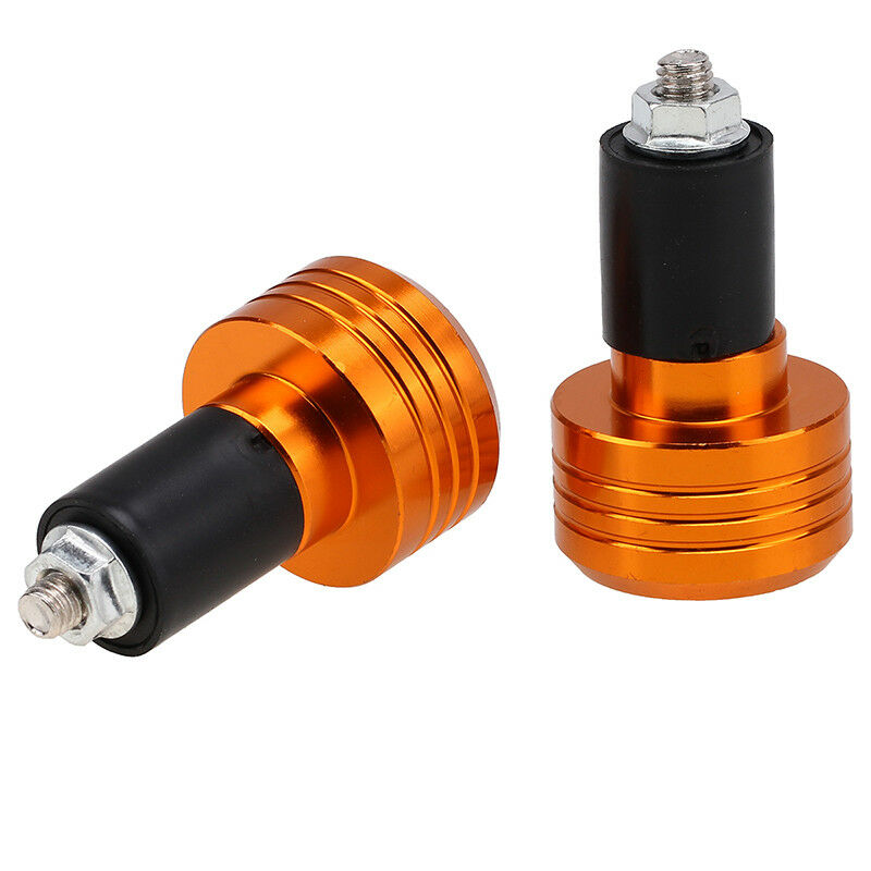 Motorcycle 7/8" Handle Bar End Plugs Grip Ends Caps Weight Slider Anti Vibration - Picture 22 of 25