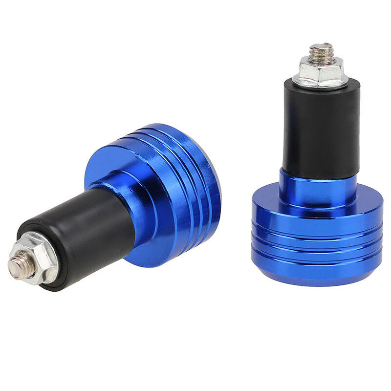 Motorcycle 7/8" Handle Bar End Plugs Grip Ends Caps Weight Slider Anti Vibration - Picture 23 of 25