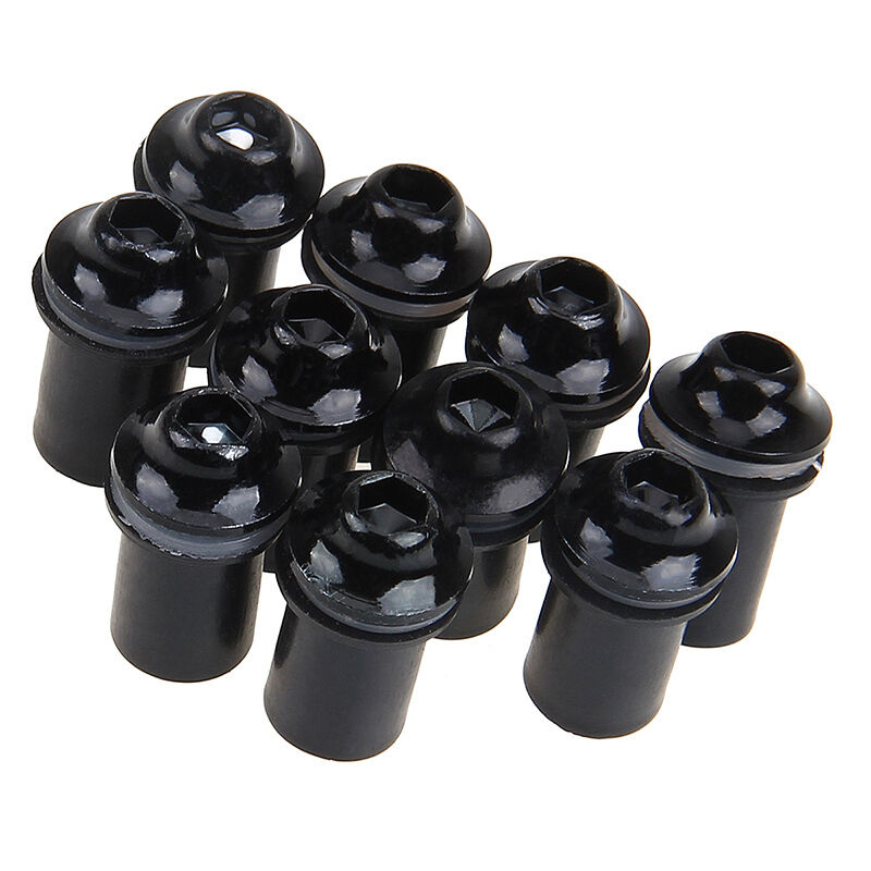 SLMOTO 8pcs Black Universal Windscreen Screws Kits M5 5mm Bolts Rubber Well Nuts Washers Fit for Harley BMW Honda Suzuki Yamaha SLMOTO 8pcs Black Universal Windscreen Screws Kits M5 5mm Bolts Rubber Well Nuts Washers Fit for Harley BMW Honda Suzuki Yamaha