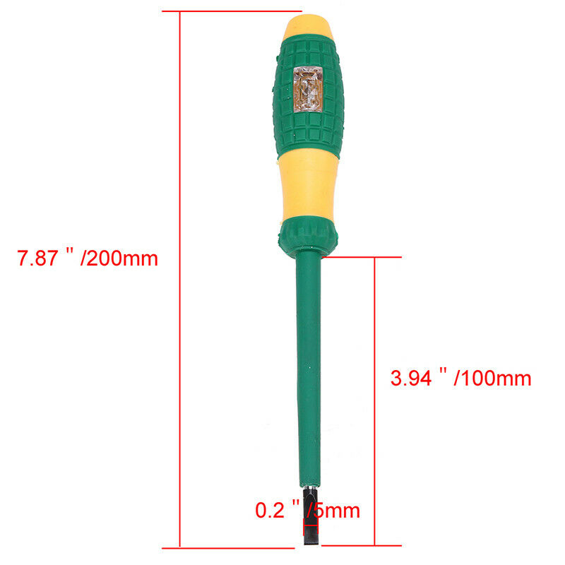 Electrician Insulated Electrical Screwdriver Slotted/Cross Hand Tool Tester DIY - Picture 15 of 18
