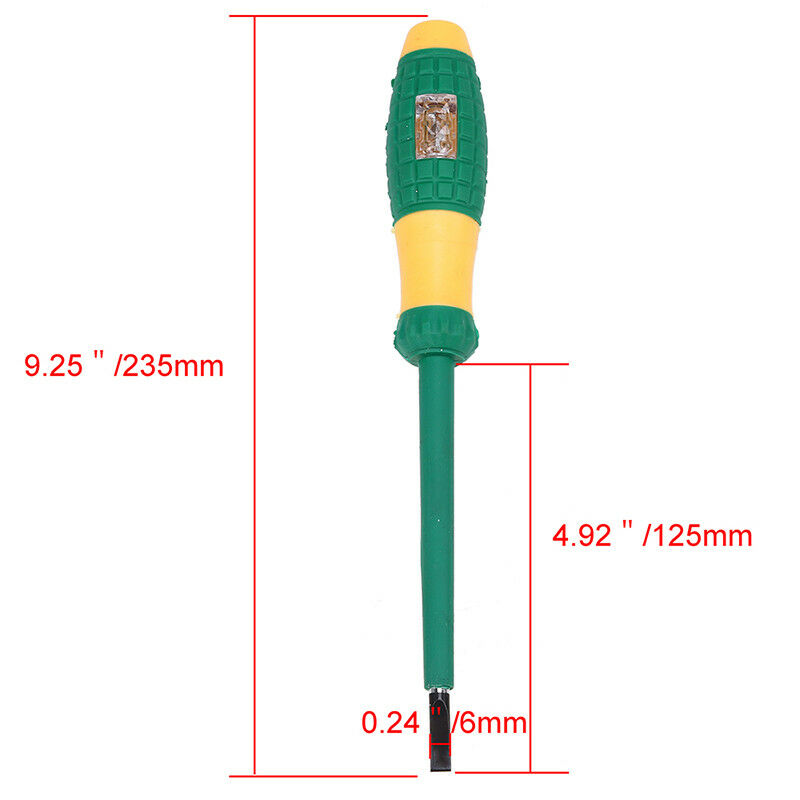 Electrician Insulated Electrical Screwdriver Slotted/Cross Hand Tool Tester DIY - Picture 17 of 18