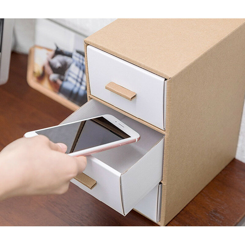 Home Storage Boxes Home Furniture Diy 3 Layer Kraft Paper