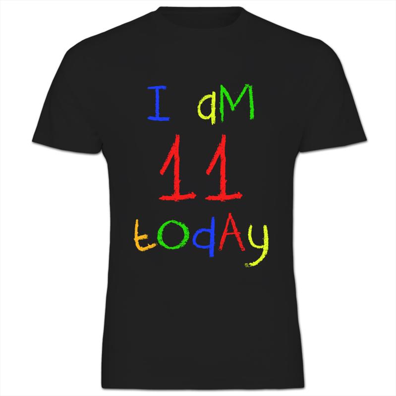Ich bin 11 heute Kinder 11. Geburtstag Kinder Junge Mädchen T-Shirt - Bild 2 von 11