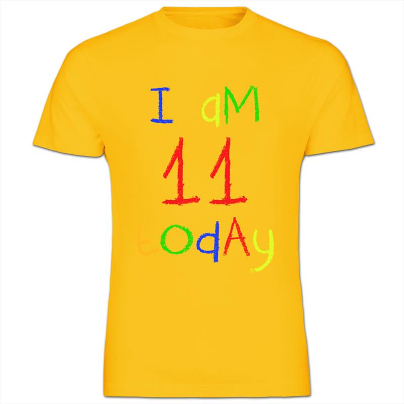 Ich bin 11 heute Kinder 11. Geburtstag Kinder Junge Mädchen T-Shirt - Bild 11 von 11
