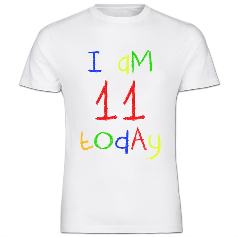 Ich bin 11 heute Kinder 11. Geburtstag Kinder Junge Mädchen T-Shirt - Bild 10 von 11