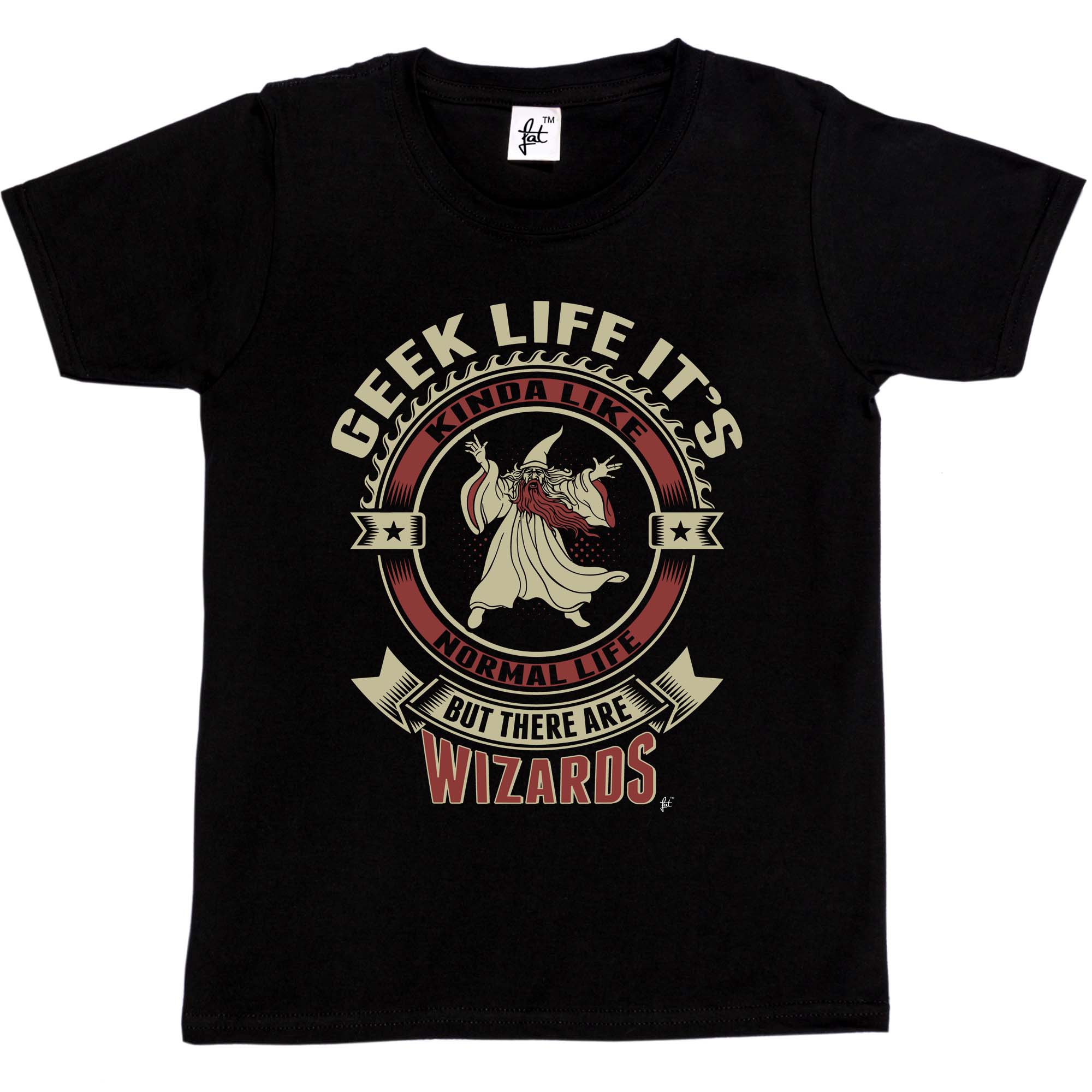 Camiseta Geek Life It's Like Real Life But There Are Wizards niños/niñas - Imagen 3 de 6