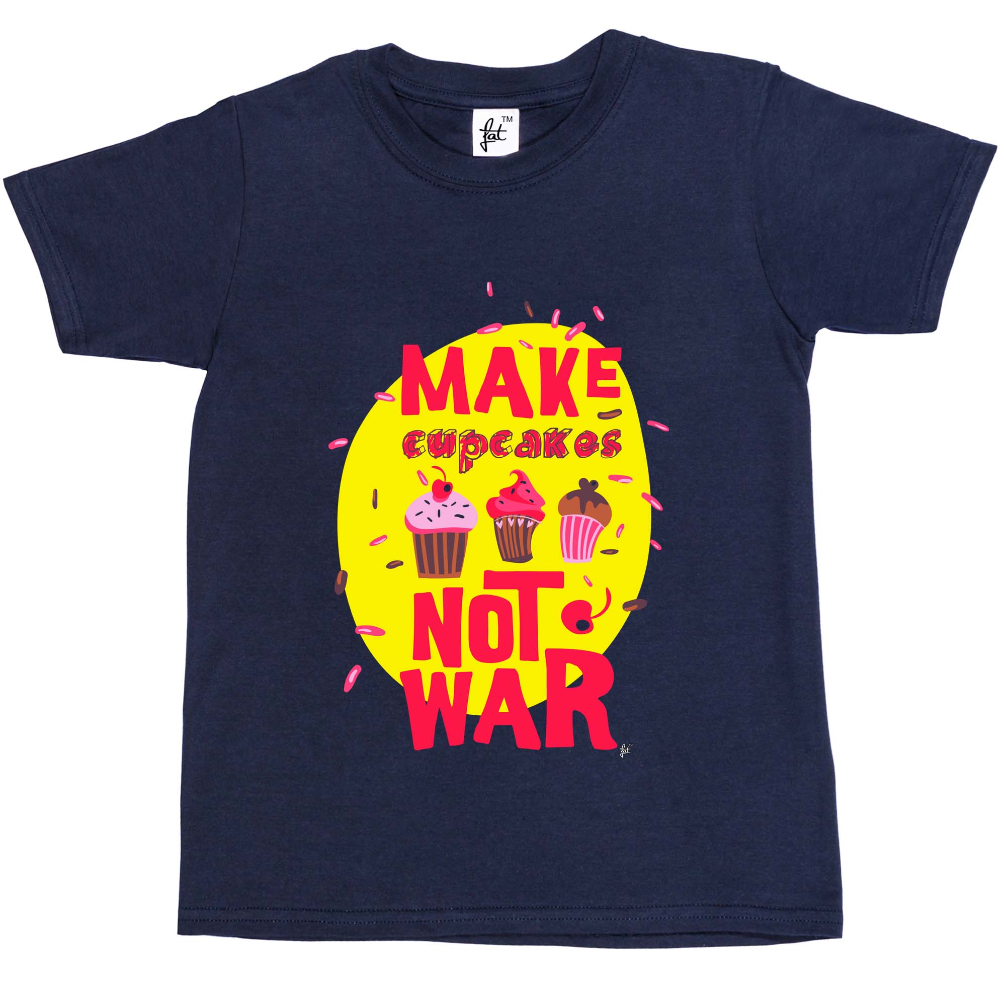 Camiseta Make Cupcakes Not War Peace Love Tranquillity niños niñas - Imagen 7 de 10